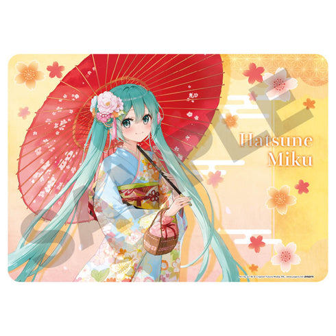 『初音ミク』ラバーマット 和服散歩